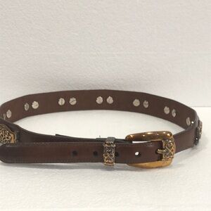 Brighton Brown Leather Belt size small EUC